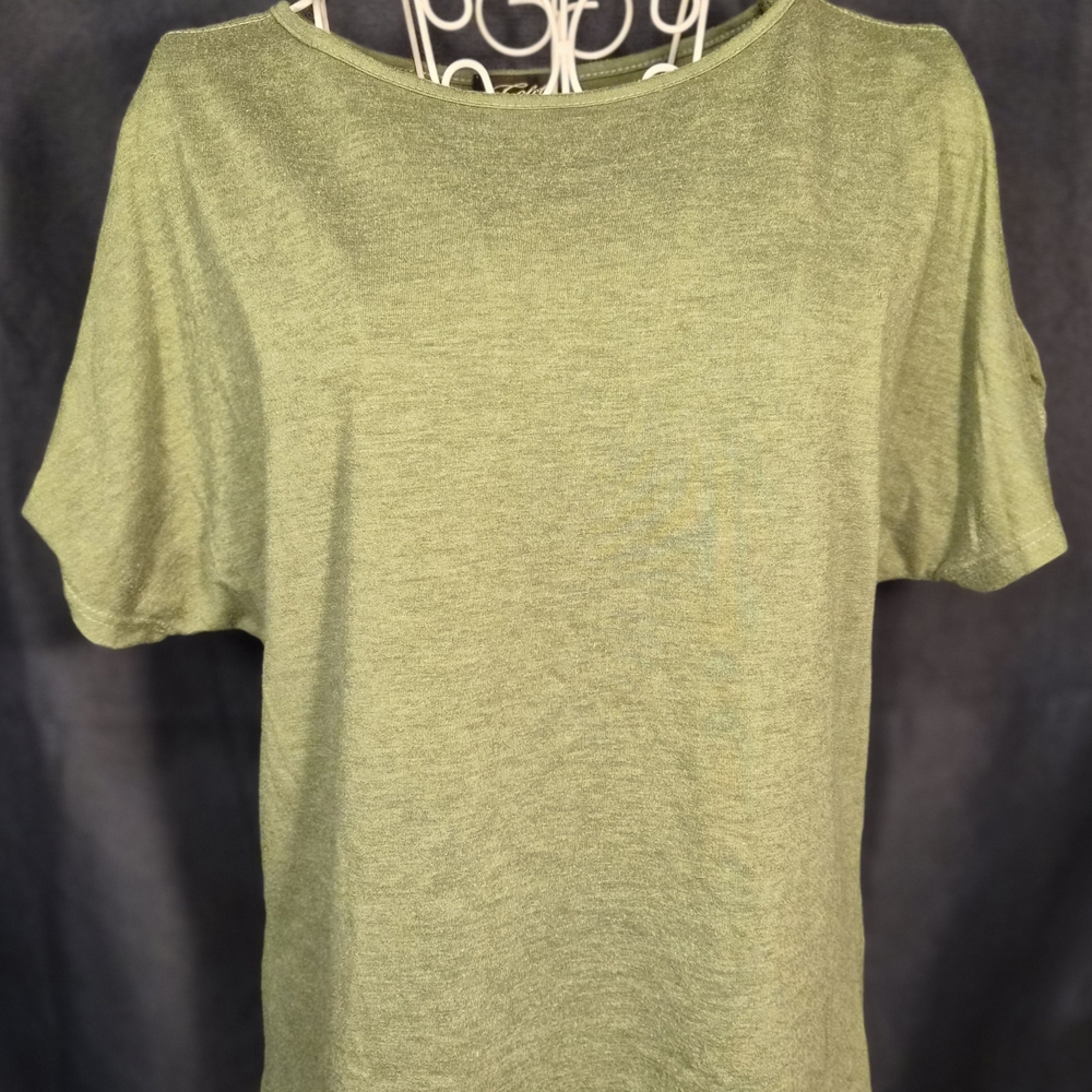 Olive Green Short Sleeve Tee - Picture 2 of 5